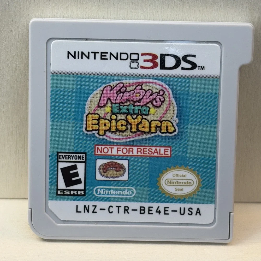 Kirby's Extra Epic Yarn‎ Nintendo 3DS Not For Resale Store Demo NTSC-U/C 2019